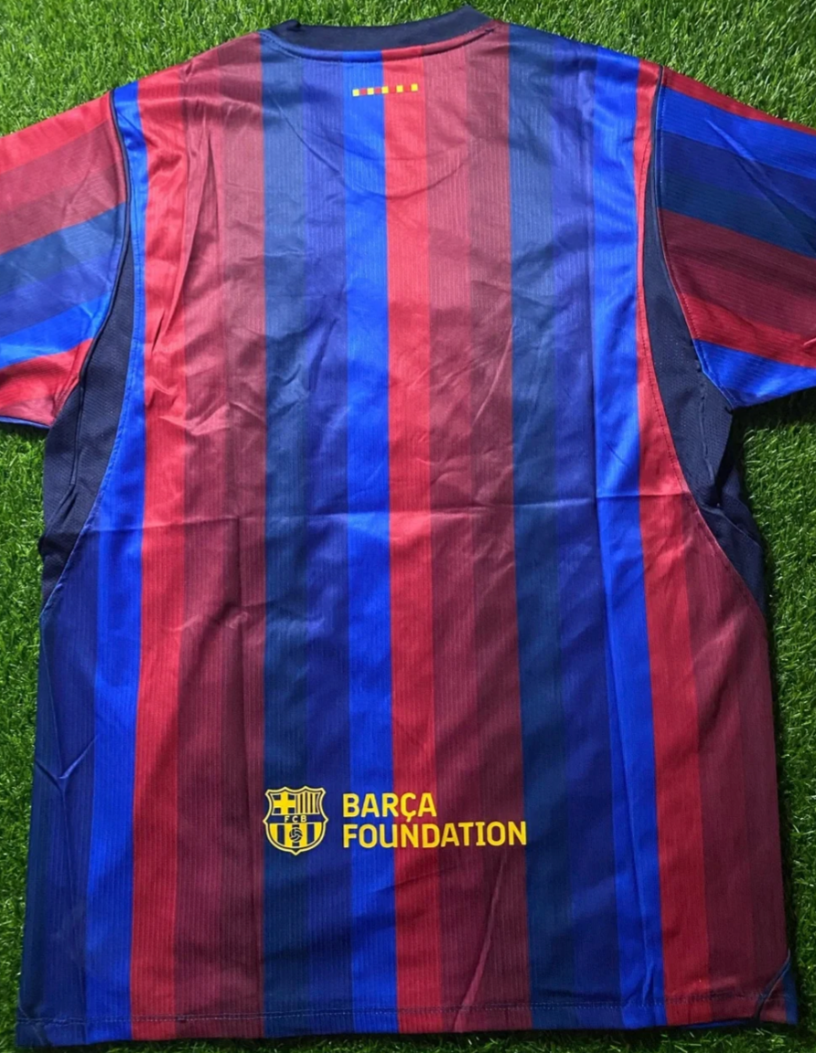 FC Barcelona Striped Soccer Jersey Size 2XL - Red & Blue