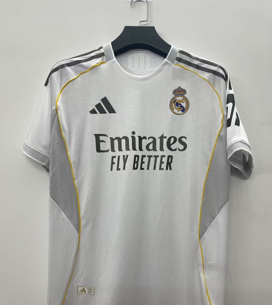 Real Madrid 25/26 Home Jersey Player Version (Slim Fit) all sizes (Preorder)
