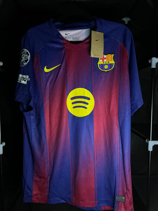 FC Barcelona Home Kit Fan Version Lamine Yamal #10 Size Xl