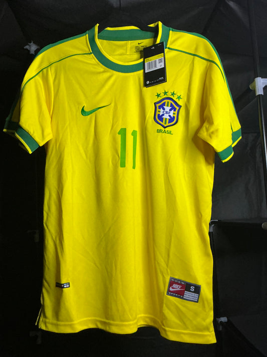 Brazil Retro Neymar #11 Retro Jersey (Sale)