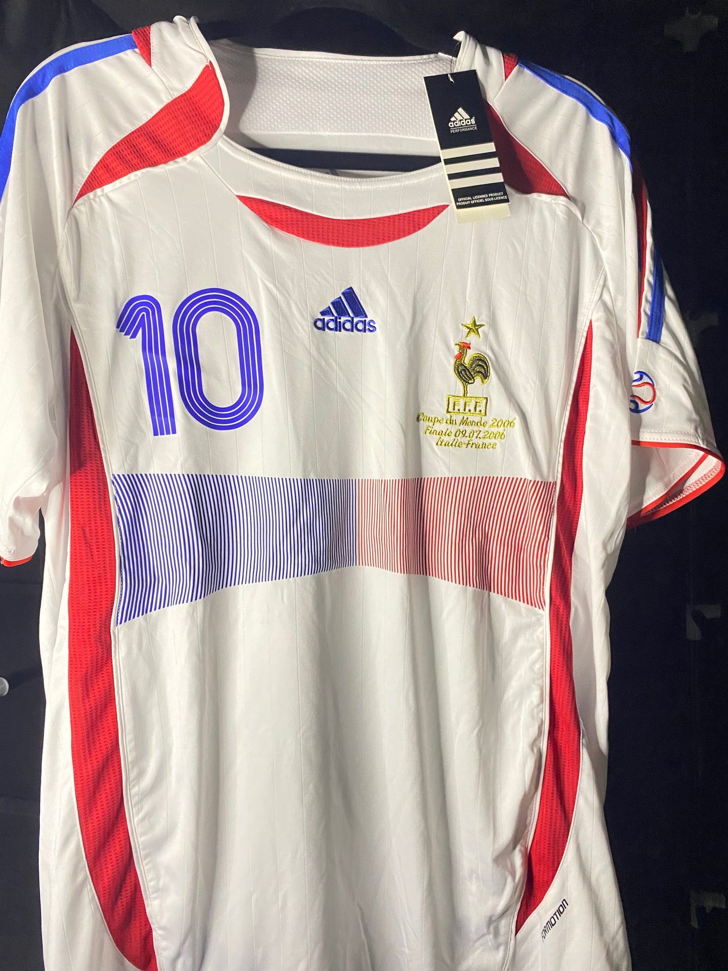 France Home 2006 Zidane #10 Retro Jersey Size L
