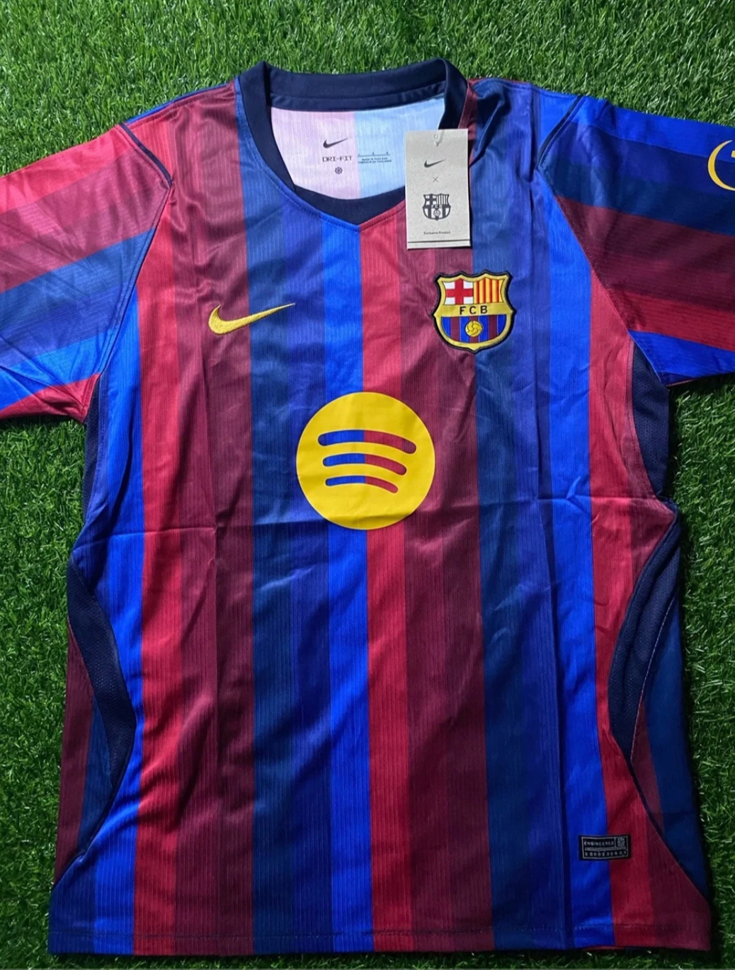 FC Barcelona Home Jersey Size L in Blue, Red & Yellow