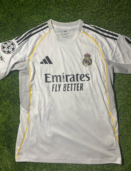 Real Madrid Home Fan Version Jersey 2025/26 Size XL
